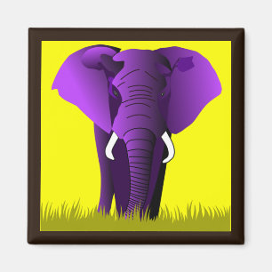 Imã Elefante Roxo