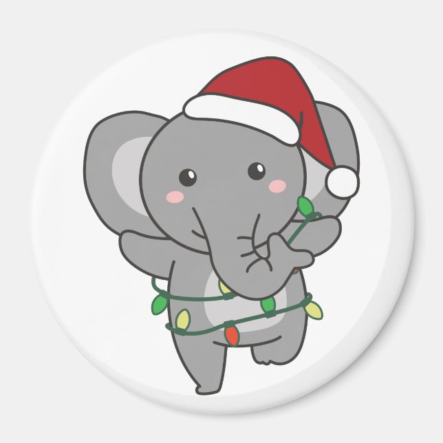 Imã Elefantes de Natal (Frente)