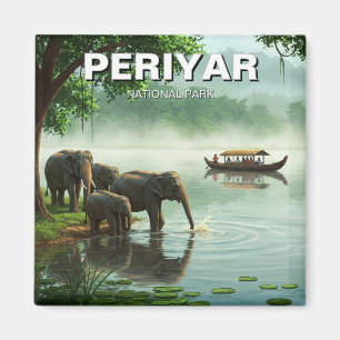Imã Elefantes no Periyar National Park India Viagem