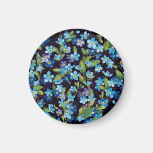 Imã Elegance Forget-Me-Not Floral Patterno