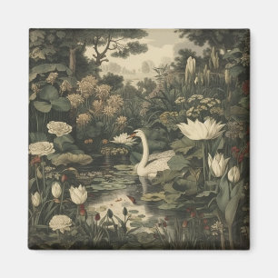 Imã Elegância Botânica - Cisne na Floresta