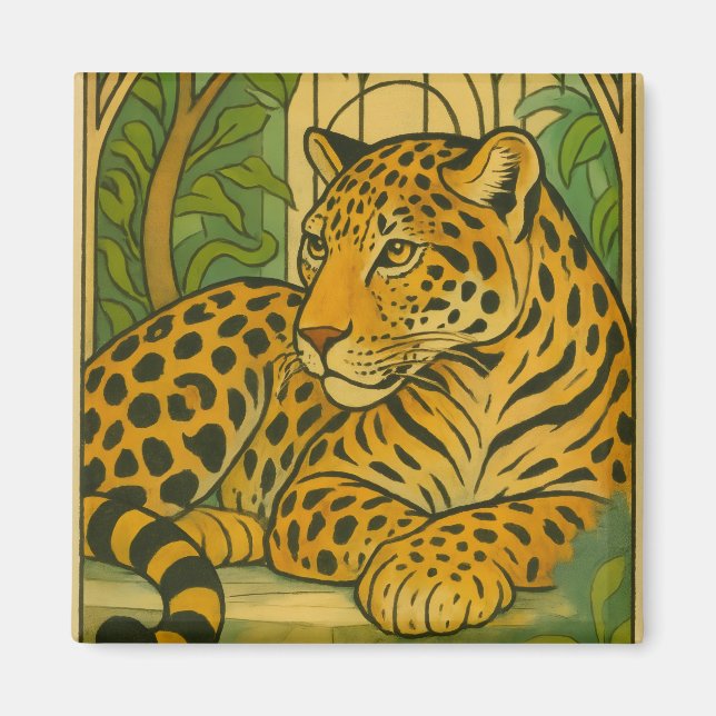 Imã Elegância da Selva Estilizada (Frente)