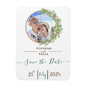 Ímã Elegância Floral Encantada casamento