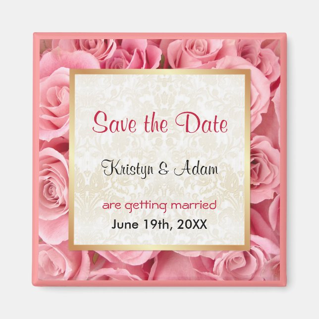 Imã Elegância Rosa Rosa Rosa Rosa Rosa Rosa Rosa (Frente)