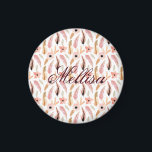 Imã Elegant Abstract Pink Floral Watercolor Pattern<br><div class="desc">This Elegant Abstract Pink Floral Watercolor Pattern Magnet is the perfect design to show your personality. Order one for yourself,  family,  and friends who love beautiful things. Makes the perfect gift for her,  too.</div>