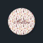 Imã Elegant Abstract Pink Floral Watercolor Pattern<br><div class="desc">This Elegant Abstract Pink Floral Watercolor Pattern Magnet is the perfect design to show your personality. Order one for yourself,  family,  and friends who love beautiful things. Makes the perfect gift for her,  too.</div>