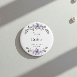 Imã Elegant and Personalized Save the Date Magnet