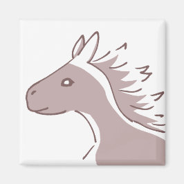 Imã Elegant Horse Magnet - Graceful Line Art マグネット