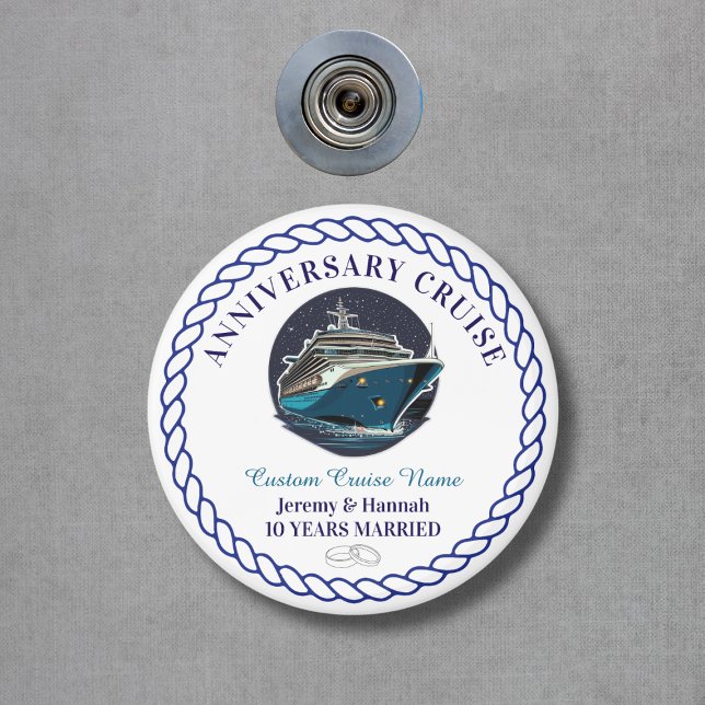 Imã Elegant Personalized Anniversary Cruise Cabin Door (Elegant Personalized Anniversary Cruise Cabin Door Magnet
)