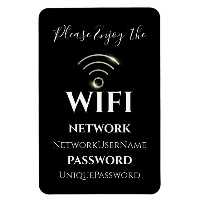 Ímã Elegant WiFi   (Vertical)