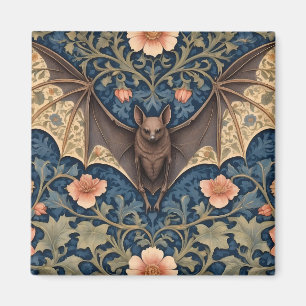 Imã Elegante Bat Voador William Morris Inspirou Floral