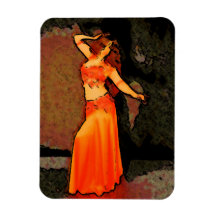 Elegante Bellydancer Magnet