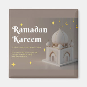 Imã Elegante Caligrafia Árabe Desejos de Ramadan