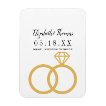 elegante chic clássico, poupe a data