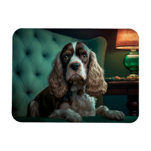 Ímã Elegante Cocker Spaniel Classic, Design