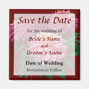 Imã Elegante Dahlia Kidds Climax Save the Date