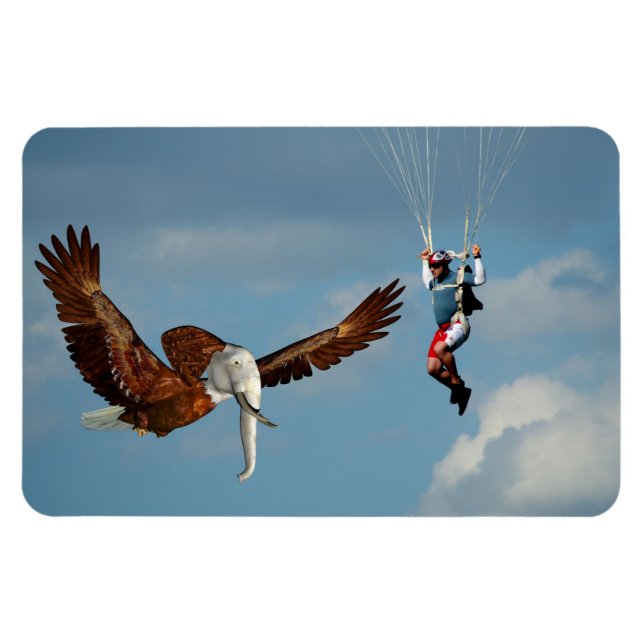 Ímã Elegante Elefante Eagle (Horizontal)
