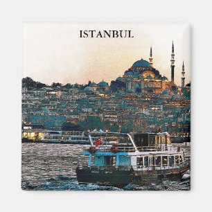 Imã Elegante Istambul Turquia Arquitetura de Sophia Ha
