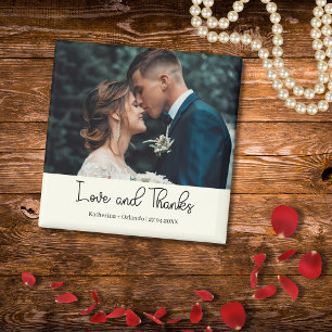 Imã Elegante Noiva de Marfim Amor e Agradecimento Foto