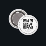 Imã elegante obrigado simples seu código qr de negócio<br><div class="desc">obrigado simples elegante seu ímã de código qr de negócios</div>