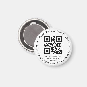 Imã elegante obrigado simples seu código qr de negócio