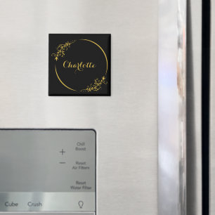 Imã Elegante Quadro com Nome Personalizado