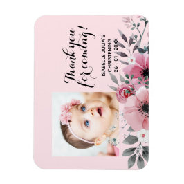 Ímã Elegante Rosa, OBRIGADO POR VIR! Christening