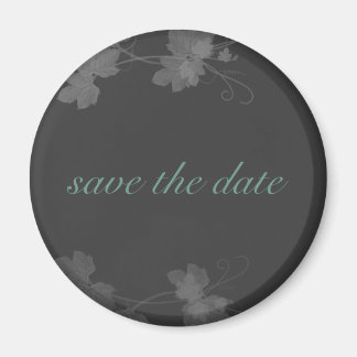 Imã Elegante Salva a Data Vin Azul e Preto e Branco