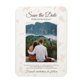 Ímã Elegante Script Casamento Estamos Nos Casando Foto