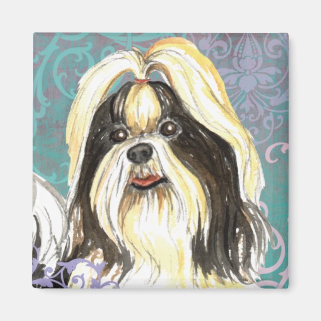 Imã Elegante Shih Tzu Magnet (Frente)