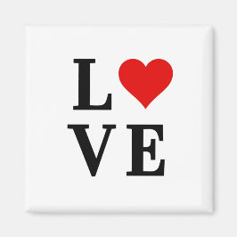 Imã Elegante Simples do Coração do AMVE