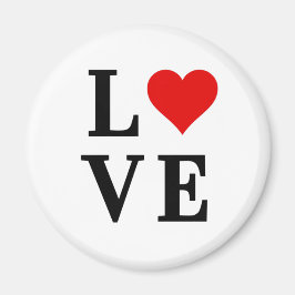 Imã Elegante Simples do Coração do AMVE