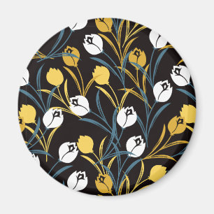 Imã Elegante Tulip Floral