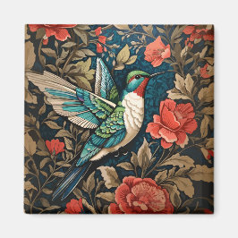 Imã Elegante voador Hummingbird William Morris Inspira