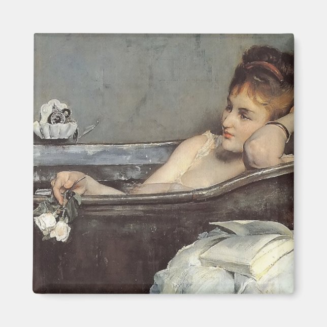 Imã Elegante Woman in the Bath (por Alfred Stevens) (Frente)