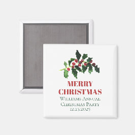 Imã Elegantes Bagas Natal Botânico Simples