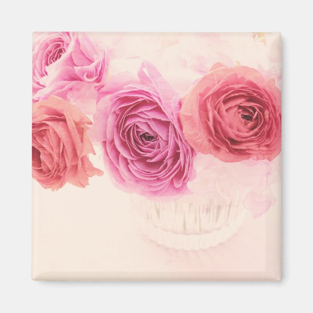 Imã Elegantes buques cor-de-rosa (Frente)