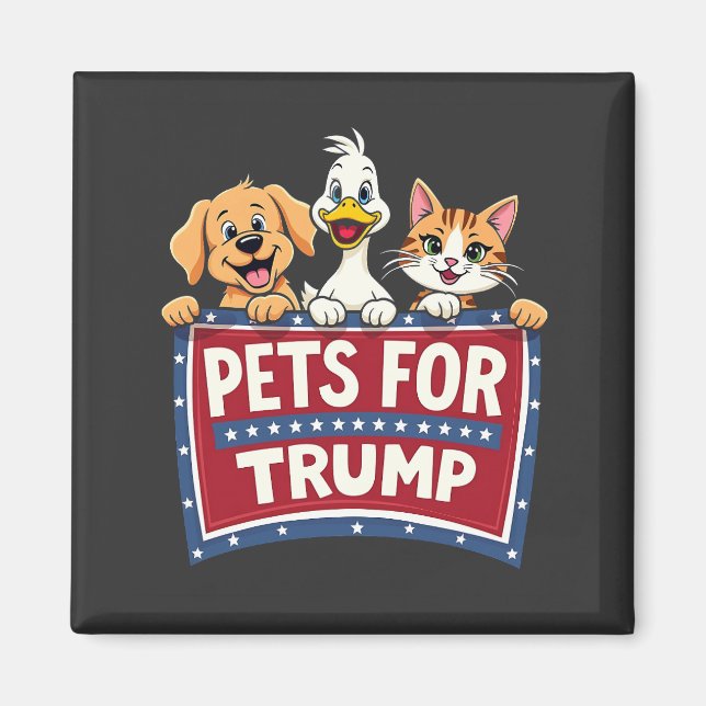 Imã Eleição De Cães De Mága Para Trump Cats (Frente)