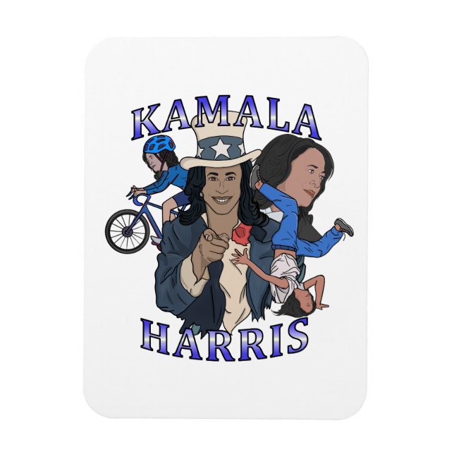 Ímã Eleição de Estilo de Rap Bootleg Kamala Harris (Vertical)