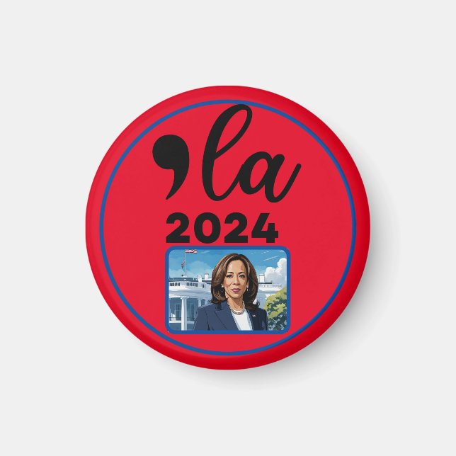 Imã Eleição Kamala Harris 2024 Engraçado Anti Trump (Frente)