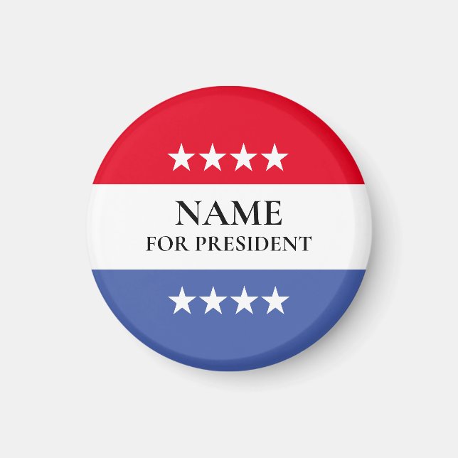 Imã Eleição Personalizada do Presidente 2024 Votação d (Frente)