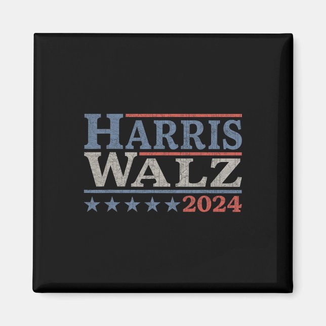 Imã Eleição Waltz 2024 Kamala Harris Tim Waltz 2024 & (Frente)