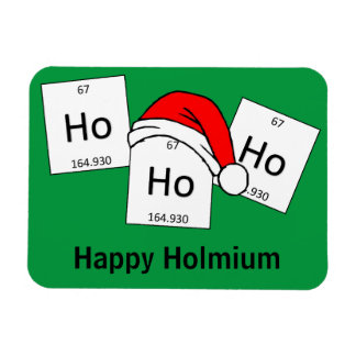 Ímã Elemento de Química HoHo Holmo Elemento de Natal