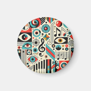 Imã Elementos Musicais e Artísticos