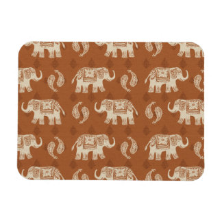 Ímã Elephant Orange Caravan Patterno