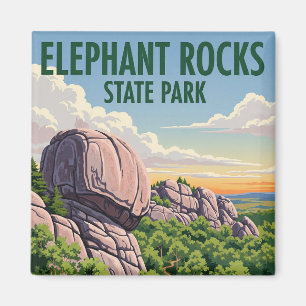 Imã Elephant Rocks State Park Viagem Missouri