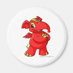 Imã Elephante vermelho alegre