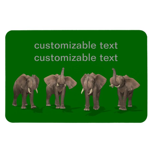 Ímã Elephants Quartet (Horizontal)