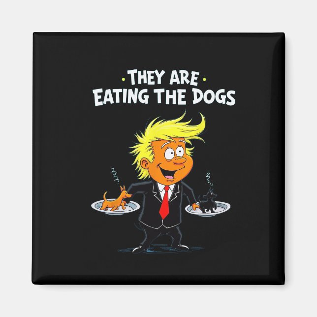 Imã Eles estão comendo a citação engraçada dos cães (Frente)