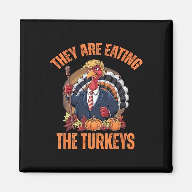 Imã Eles estão comendo a Turquia Engraçada. (Frente)